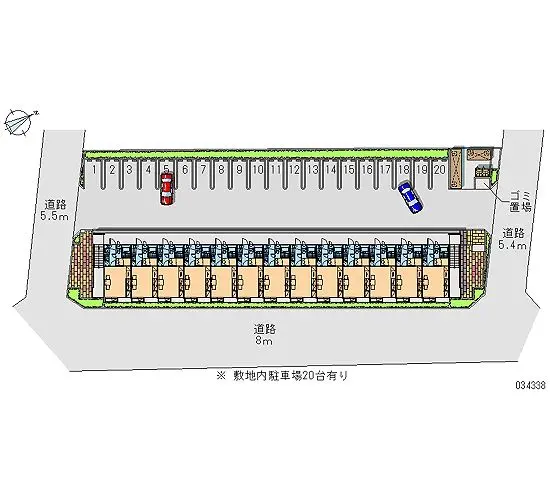 ★手数料０円★千葉市若葉区小倉町　月極駐車場（LP）